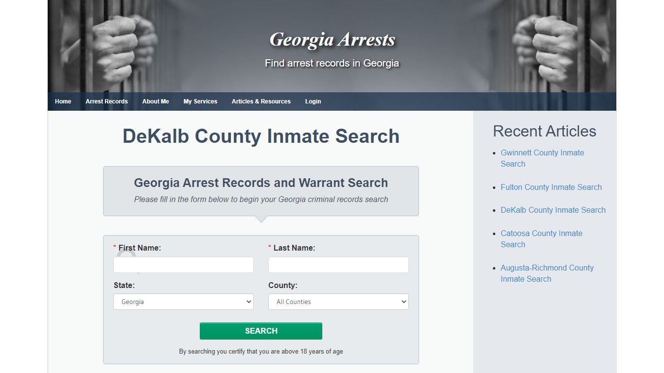 DeKalb County Inmate Search - Georgia Arrests